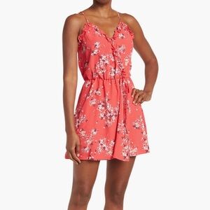 Socialite Ruffle Floral Print mini dress, Medium